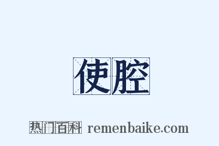 使腔是什么意思的图片